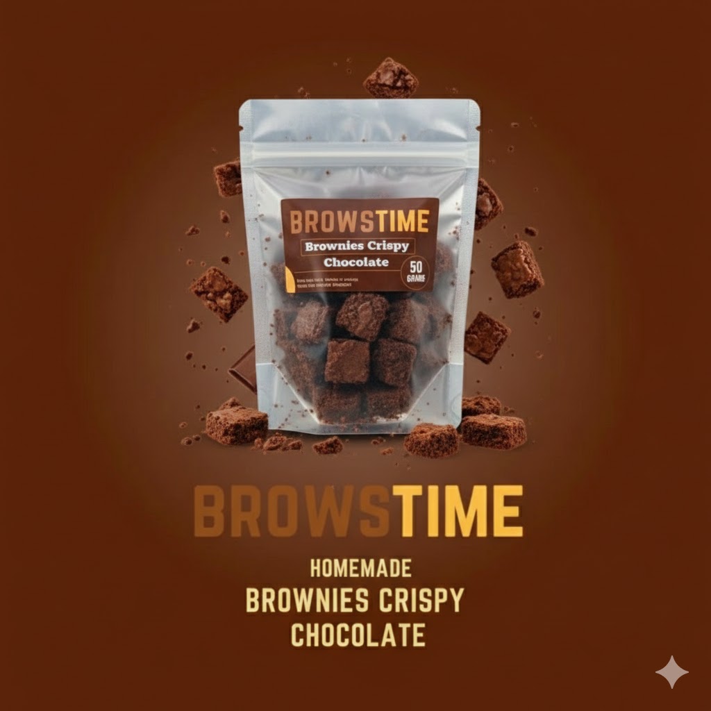 Brownies Crispy Chocolate – Ziplock (50 grams)