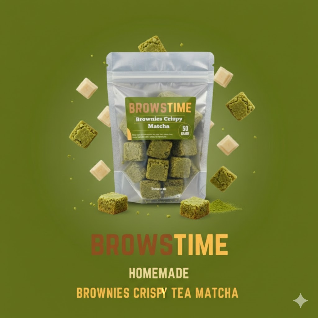 Brownies Crispy Matcha – Ziplock (50 grams)